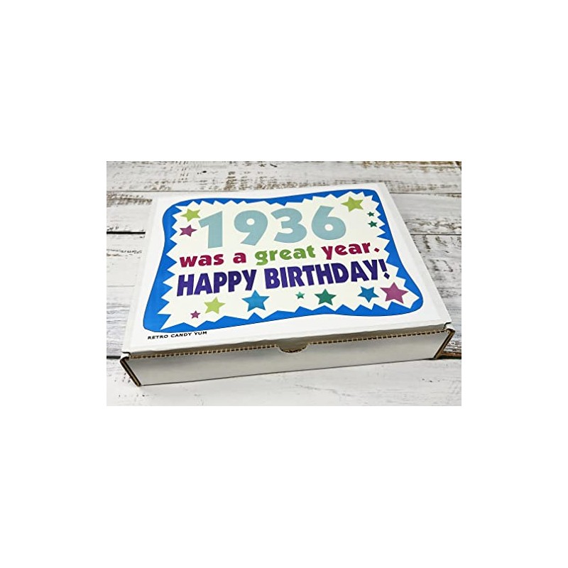 RETRO CANDY YUM ~ 1936 90th Birthday Gift Box of
