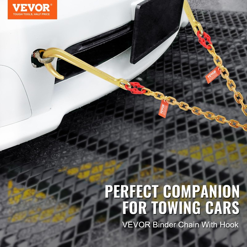 VEVOR G80 V Bridle Chain, 5/16" x 2' Towing Chain