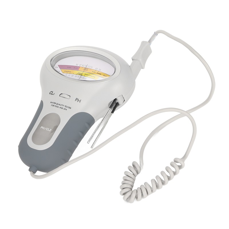 Water Chlorine and PH Meter Large Screen Battery Powered Portable