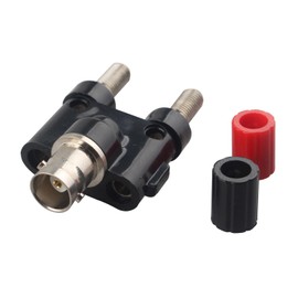 Futheda 2PCS BNC Female to Dual Banana Female Jack Socket Adapter Binding Post Coupler RF Coax Coaxial Splitter Double Plug Connector BNC to 4mm Banana Adapter for Audio Radio Antenna LMR Equipment