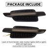 ECOTRIC Front Fender Side Marker Lights Compatible with 2008 2009