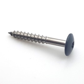 Screws for Facade Panels 4.8 x 38 mm RAL 7016 Anthracite Grey Stainless Steel A2 per Pack of 50