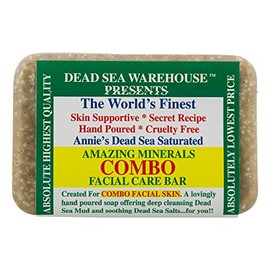 Dead Sea Warehouse - Amazing Minerals Combination Facial Skin Soap Bar, Hand Crafted with Deep Cleansing Dead Sea Mud  Soothing Dead Sea Salts (5.2...