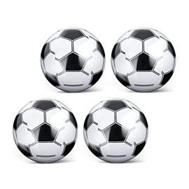 Beach Ball, 4 Pack Inflatable Football Games Beach Football Pool Inflatables for Kids Inflatable Beach Ball Blow Up Beach Ball for Summer Beach Swimming Pool Sports Game Party Supplies