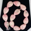 PremiumBead Sweet Pink Rhodochrosite 15x10mm Teardrop Beads | 4 Beads