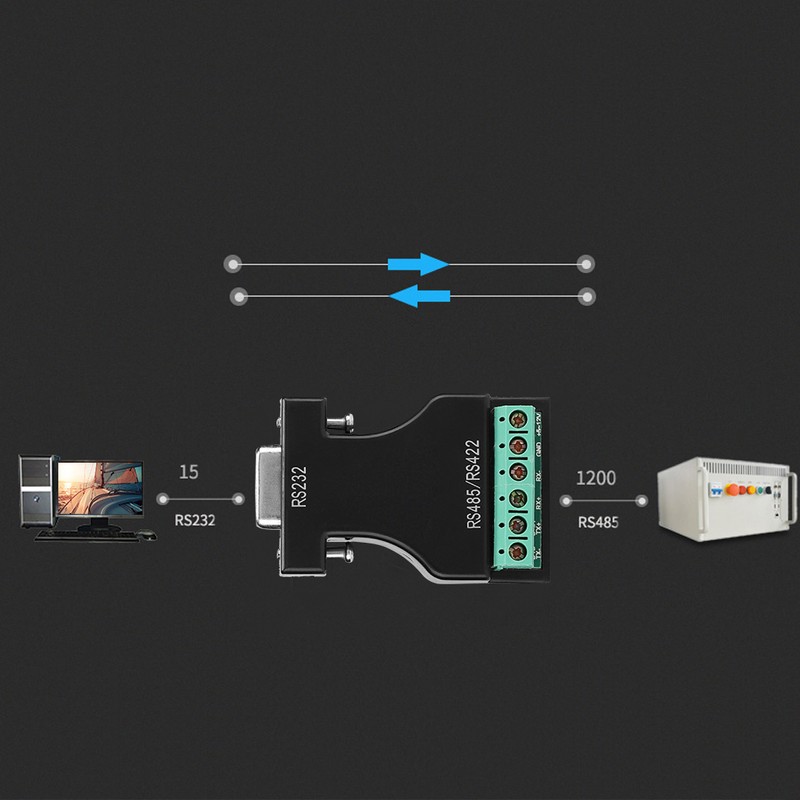 RS-232 To 485/422 Adapter Cascadable 16-32 Devices Converter for Attendance
