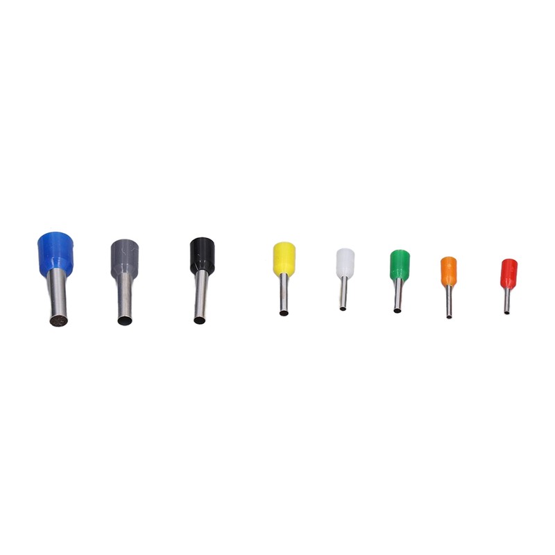 1000Pcs Wire Ferrules Terminals Kit Brass PP Ferrules Crimping Kits