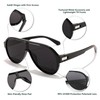 FEISEDY Polarized Men Women Sunglasses, Oversized Fahion One Piece Sun