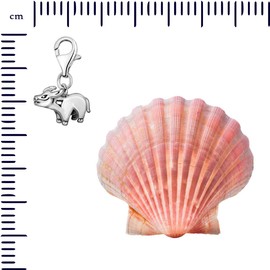 Quiges Charms Pendant 3D Taurus Zodiac Sign Horoscope Silver-Plated Women's Jewellery for Charm Bracelet, Sterling Silver