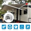 WIKIBB RV Awning End Plug Solid Aluminum Rounded Hardware for