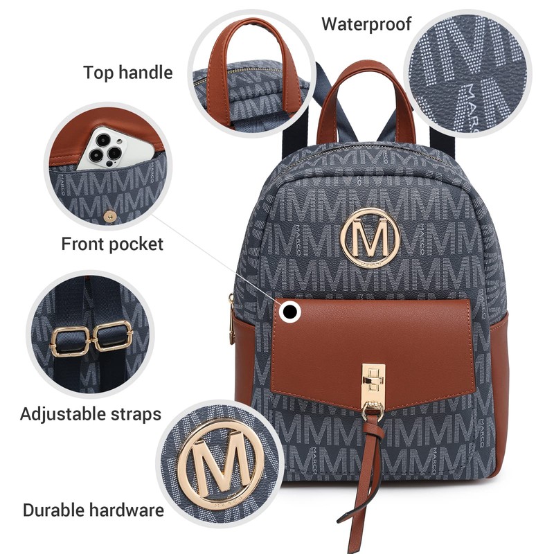MKP - Mochila pequeña para mujer, bolso de hombro con
