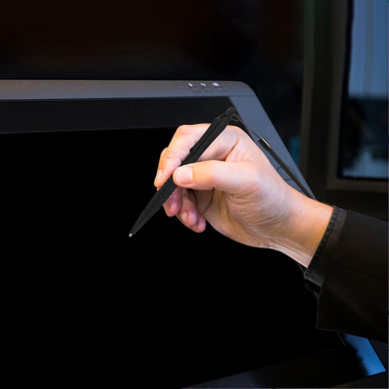 Sewroro 2pcs Resistive Stylus Pen for Touchscreen with Spring Rope