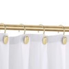 Gold Shower Curtain Hooks, Set of 12, Rust Resistant, Heavy