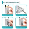 SISAV 30CM/12in Long Cable Locks Cable 4-Digit Combination Lock Re-settable