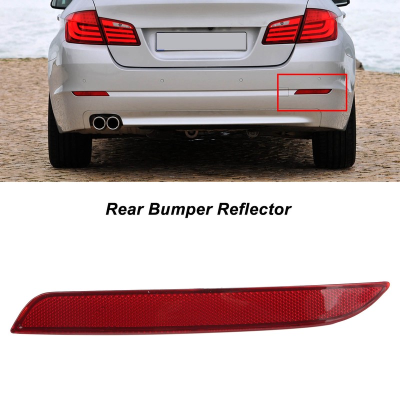 Rear Bumper Reflector Red High Visibility Professional ABS Plastic for