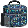 FlowFly Insulated Lunch Bag Adult Lunch Box Large Tote Double