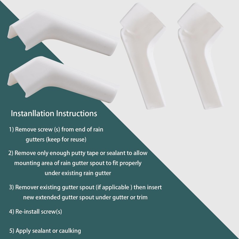 RV Gutter Spouts Directs Rainwater Away from Your RV, Long