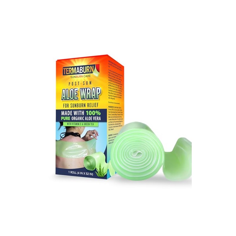 TermaBurn Wearable Aloe Hydrogel Wrap for Sunburn Relief