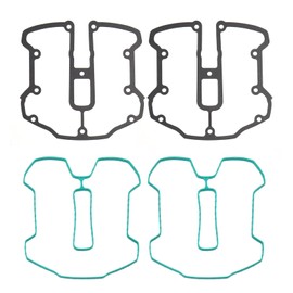 TIGERSGATE M8 Rocker Box Cover Gaskets Kit of 2pc Top & 2pc Bottom Designed for 2017-up Harley M8 Milwaukee-Eight Touring Softail Models
