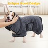 PETTOM Dog Drying Robe, 400gsm Microfiber Super Absorbent, Adjustable Dog