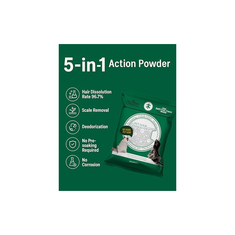 Pet Hair Dissolver For Washing Machine Cleaner, Hair Dissolving Laundry