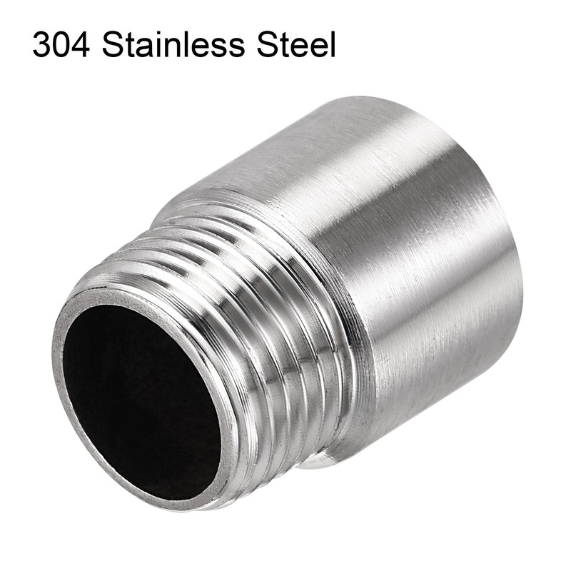 uxcell Shower Head Extension Arm Stainless Steel 1/2PT Male to