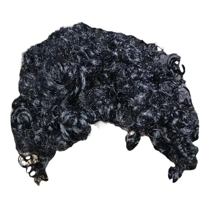 Peluca Afro Negra Fiesta Retro Batucada Chinos 70s 80s Color