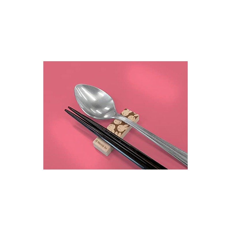 NaganoFactory DB586BR Miffy Wooden Chopsticks Rest Boris