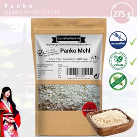 Asiafoodland - Premium Panko - Breadcrumbs - No Palm Oil, No Additives, Vegan - Breadcrumbs in Japanese Style, Pack of 1 (1 x 275 g)