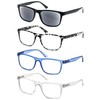 OLOMEE Large Reading Glasses Men +0.75 Oversized Square Wide Sunglasses