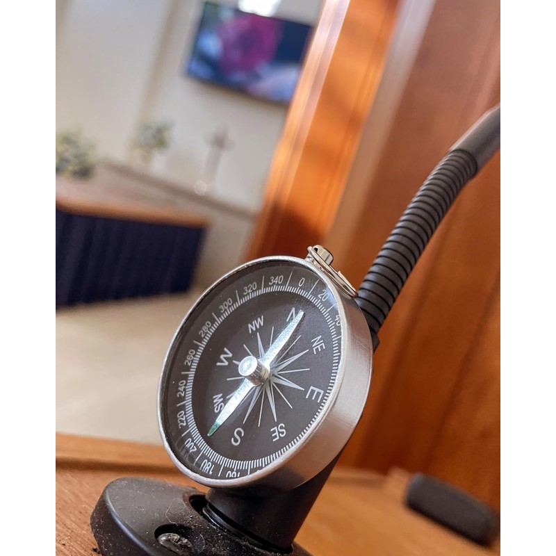 2Pcs Compass Navigation for Hiking, Multifunctional Portable Pocket Expedition Compass