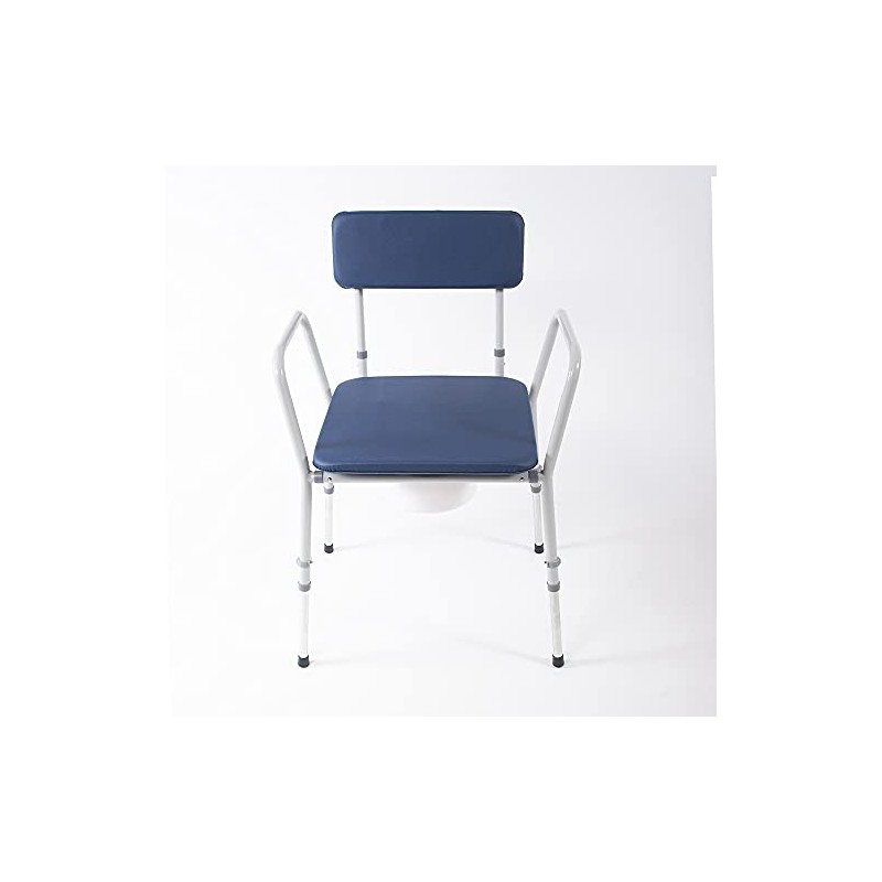 NRS Compact Dovedale Commode with Seat & Backrest, Medium, Modern