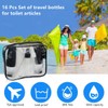 16 Pieces Travel Bottles for Toiletries,90ml Tsa Approved Travel Containers,BPA