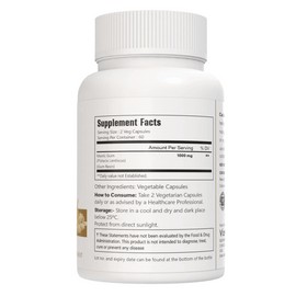 VitaCosmoX Mastic Gum 1000mg 120 Capsules | Non-GMO & Gluten Free