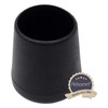 Adsamm® 16 x Chair Leg Caps, Black, Diameter 19-20 mm,
