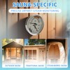 Sauna Thermometer & Humidity Meter with Fahrenheit - All-Metal Wall