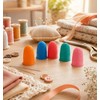 10 Pcs Rubber Fingers Tips for Sorting Papers, Reusable Rubber