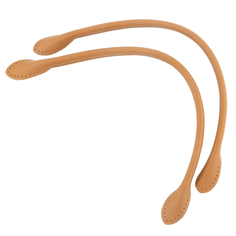 2Pcs Genuine Leather Bag Straps Handle for DIY Hand Accessories