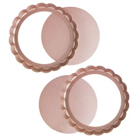 webake Mini Tart Tins Loose Bottom Quiche Tins with Loose Base 2 Pcs 6 Inch 15cm Pie Dish Non-Stick Coating Quiche Tart Pans