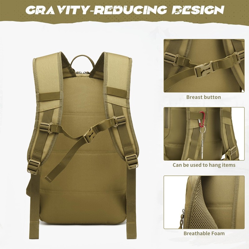 Military Tactical Backpack for Men Army 3 Days Assault Pack