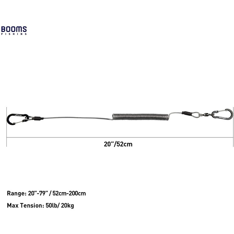 Booms Fishing T02 Heavy Duty Fishing Lanyard for Fishing Tools/Rods/Paddles,