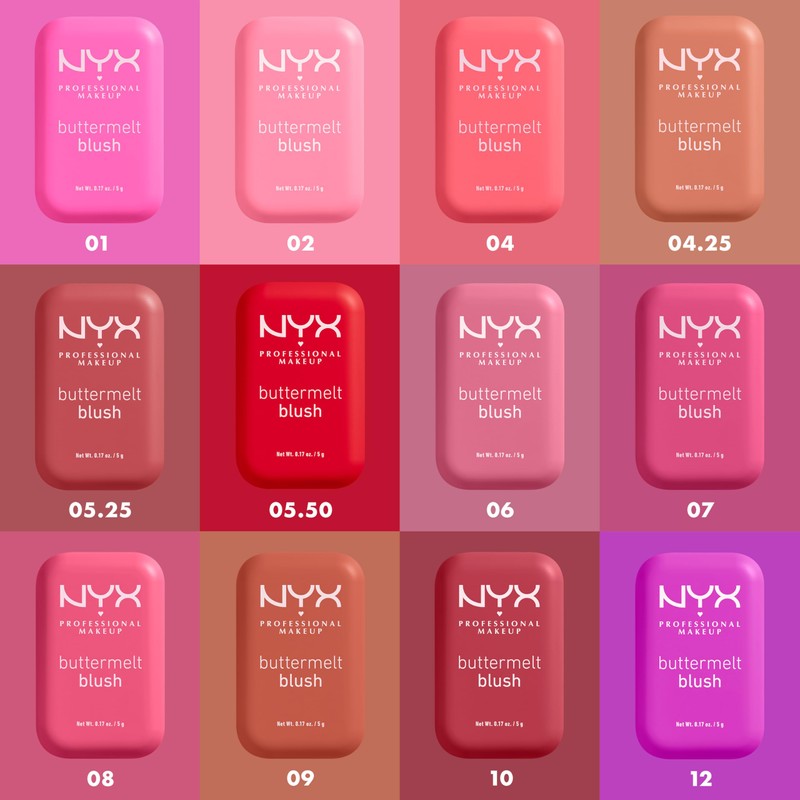 NYX Professional Makeup Buttermelt Blush, Butta Sunset Sorbet
