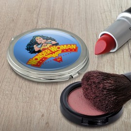 Wonder Woman 80th Pose Compact Travel Purse Handbag Makeup Mirror