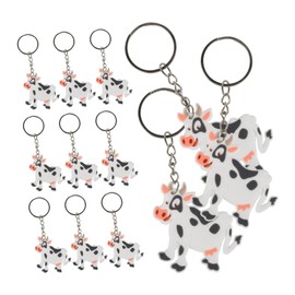 Hohopeti 36pcs Cute Cartoon Cow Keychain Animal Pendant for Birthday Parties Bag Accessories and Boys and Girls Rewards Versatile Hanging Charm for Cow Theme Events and Decorations
