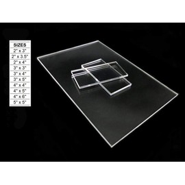 DistinctAndUnique 100 Laser Cut Clear Acrylic Blank Shapes for Wedding Welcome or Table Signs, Seating Place Cards & Numbers Guestbook Birthday Events DIY Calligraphy Lettering (2" x 3.5")