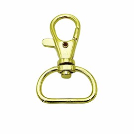 MAKRAMA Gancho Para Llavero Macrame 2cm (10 Pzas) (Dorado)