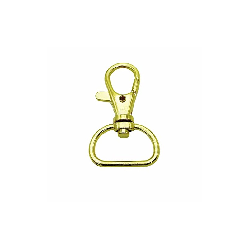 MAKRAMA Gancho Para Llavero Macrame 2cm (10 Pzas) (Dorado)