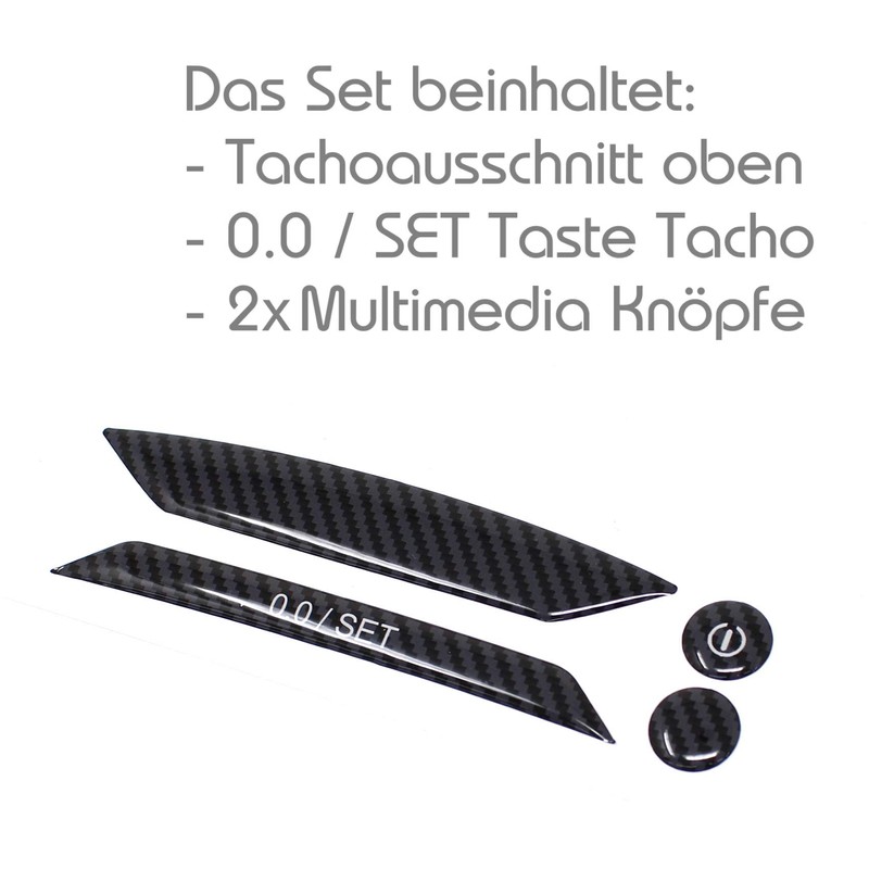 Gel stickers for speedometer / electronic instrument cluster for multimedia