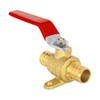 4-Pack EFIELD 1-inch Pex Crimp Shut-off Brass Ball Valve with