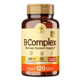 Complejo B Sistema Nervioso 120 Cps De 700mg B-complex, Naturelab Sin sabor                                                                           